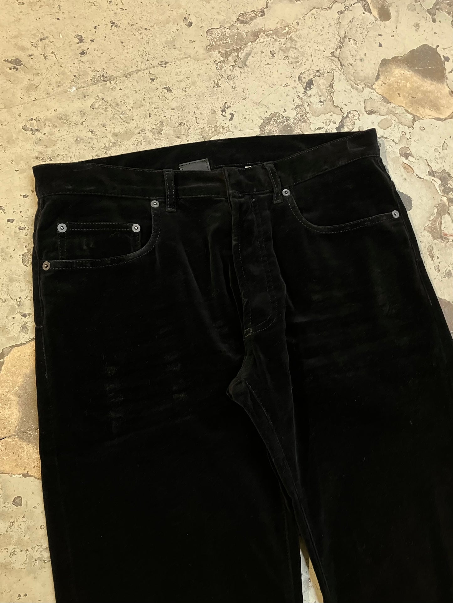 Dior FW05 'In The Morning' Velvet Flared Pants