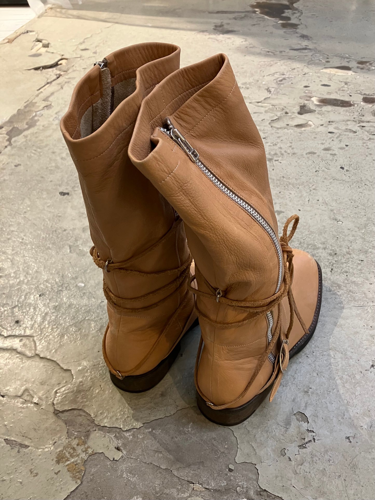 Undercover AW05 'Arts & Crafts' Engineer Boots