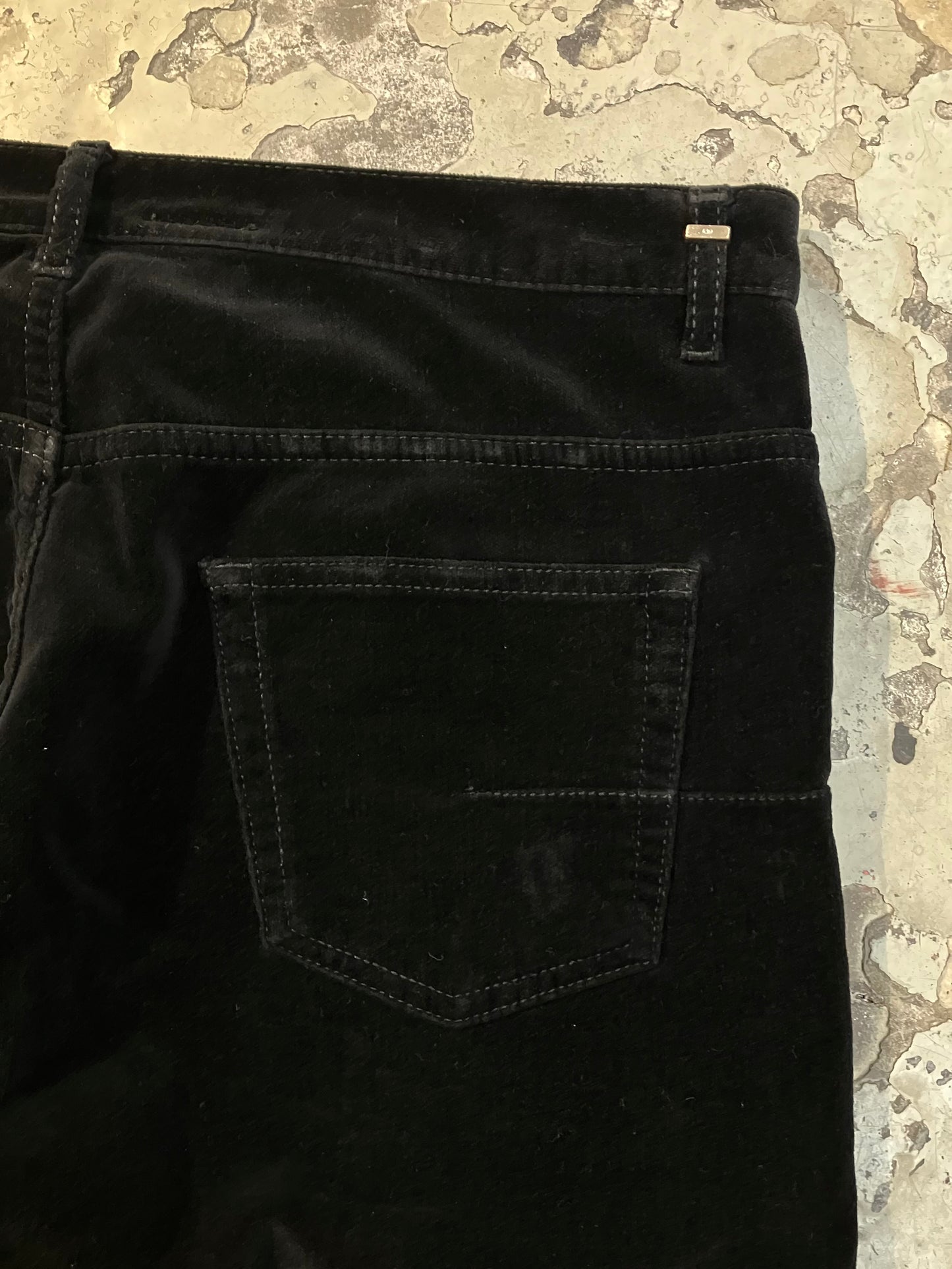 Dior FW05 'In The Morning' Velvet Flared Pants