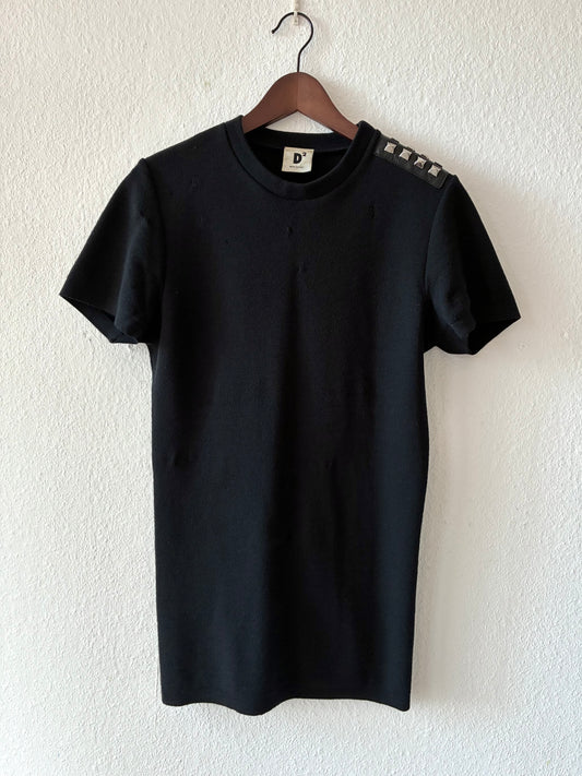 Dsquared2 AW1999 Leather Fringes Studded Top