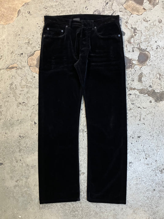 Dior FW05 'In The Morning' Velvet Flared Pants