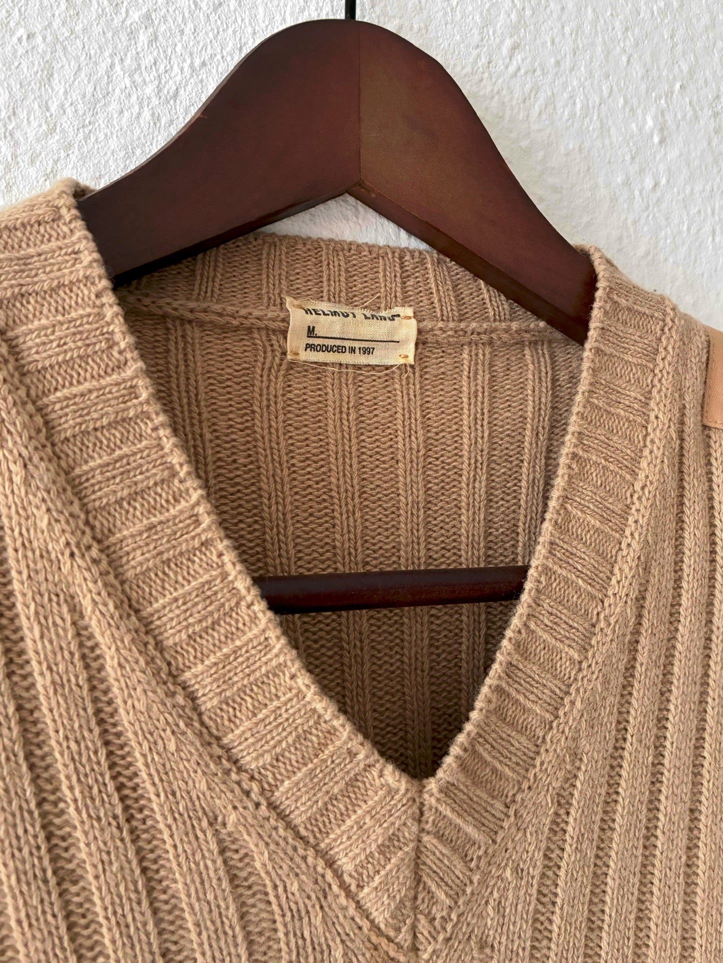 Helmut Lang AW1997 Ribbed Wool Military Knit