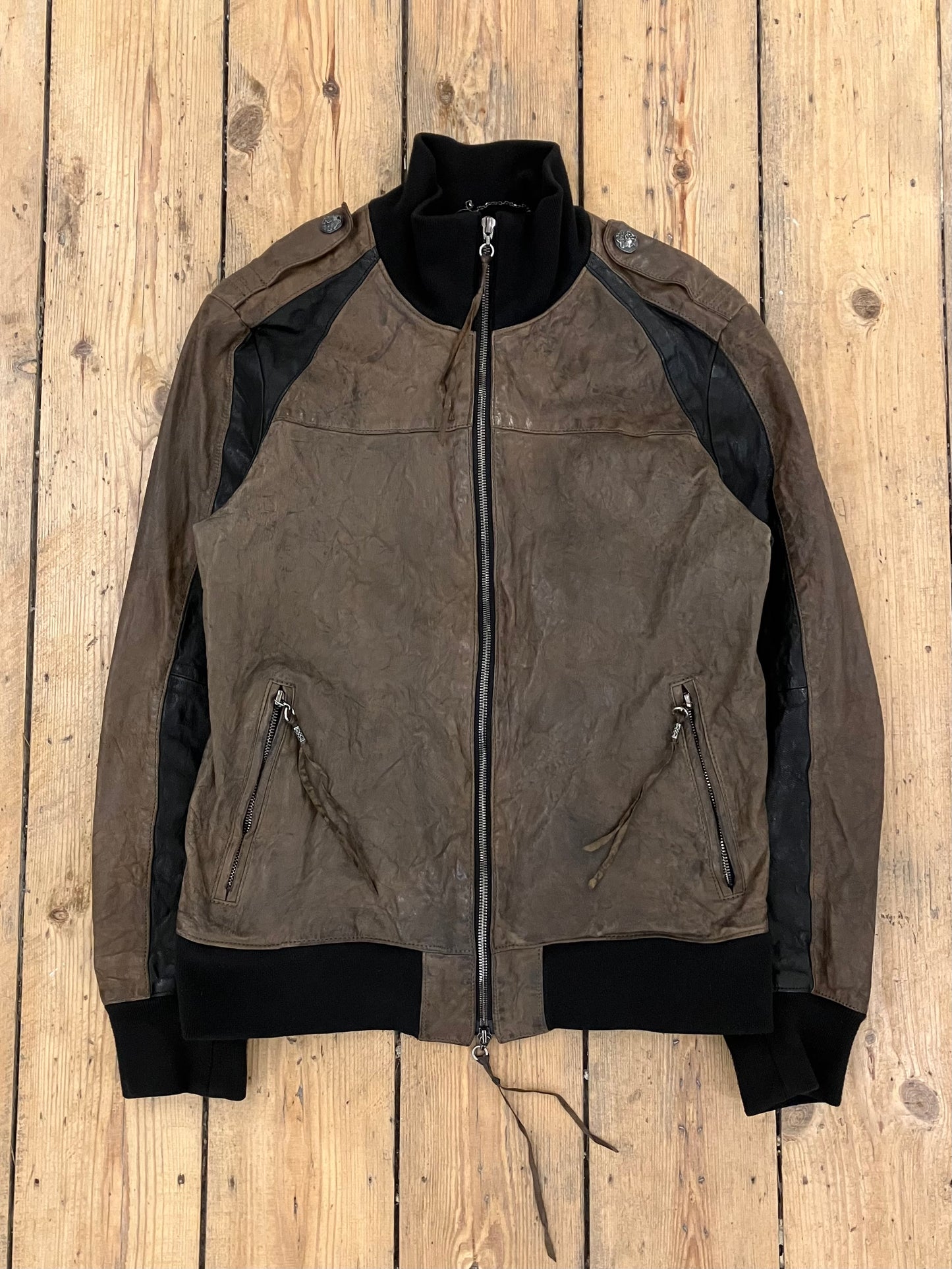 SCHORL by Kazuhisa Komura Sheepskin Leather Jacket