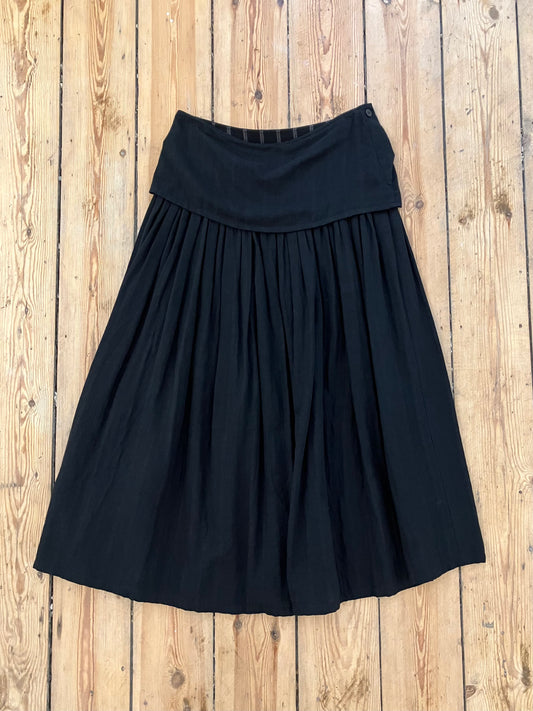 Y’s by Yamamoto Dirndl Pleated Skirt