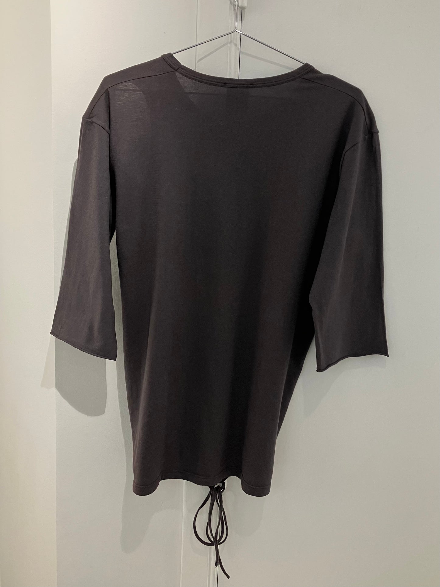 Ann Demeulemeester SS1999 Cut-Out 3/4 Sleeve Top