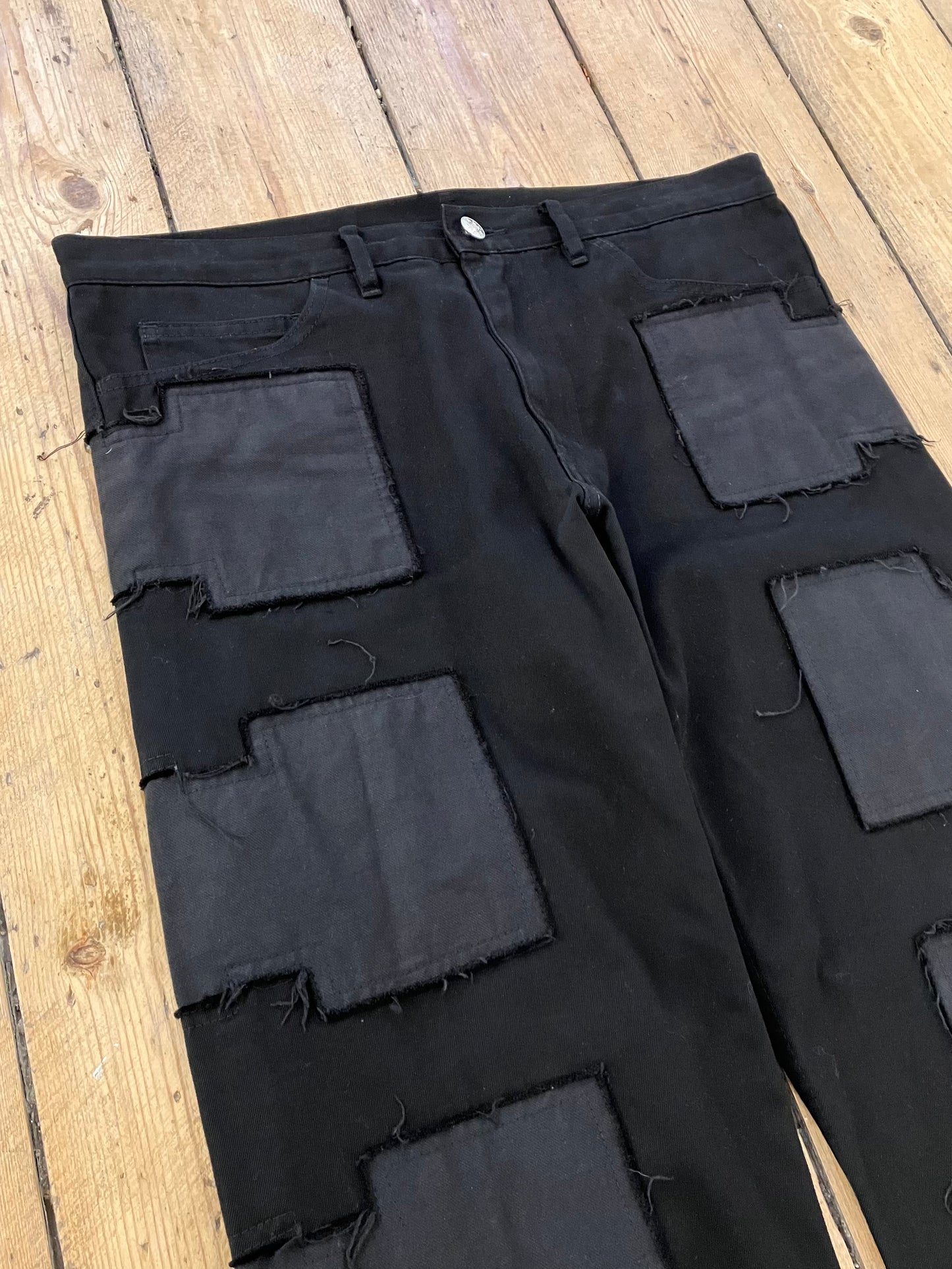 Comme des Garçons Homme Plus S/S 2014 Distressed Patches Jeans