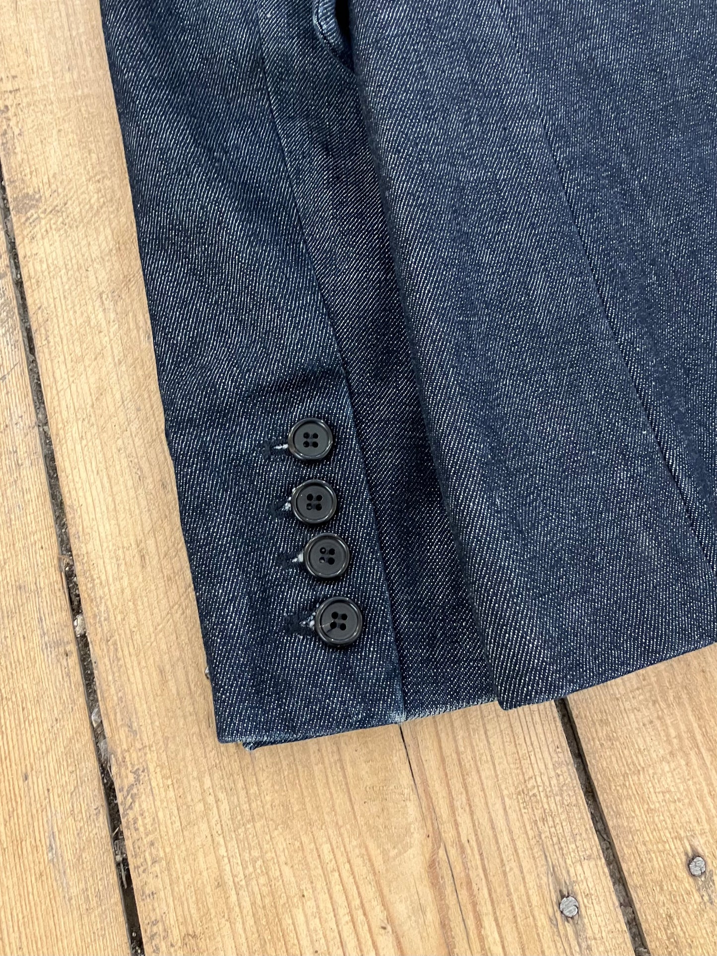 BLESS nº52 "Present Perfect Continuous" Indigo Heavy Denim Blazer