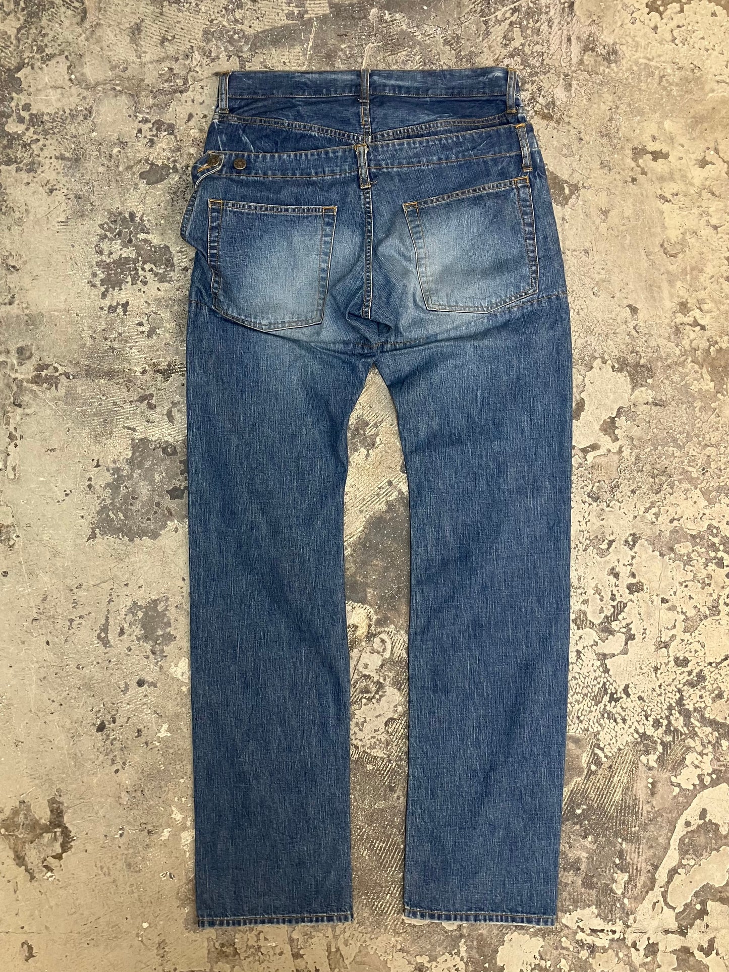 Cabane de Zucca Double Waist Bucket Jeans