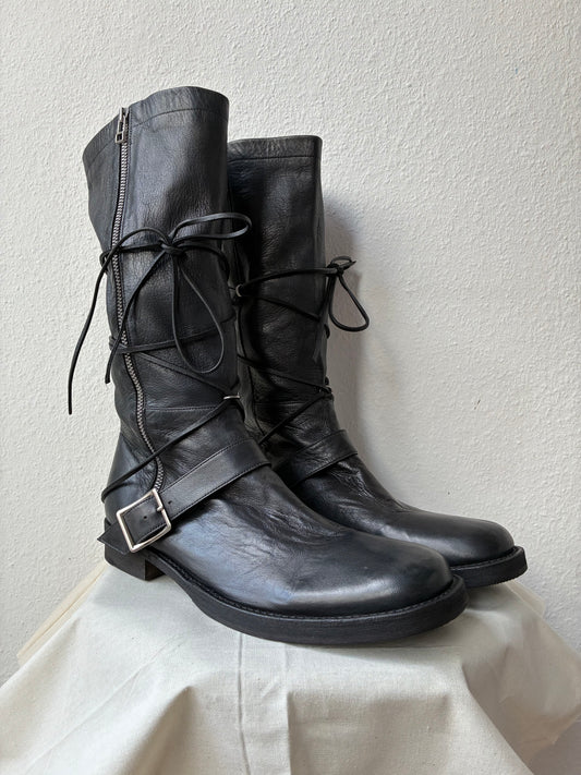 Undercover AW2005 'Arts & Crafts' Engineer Boots