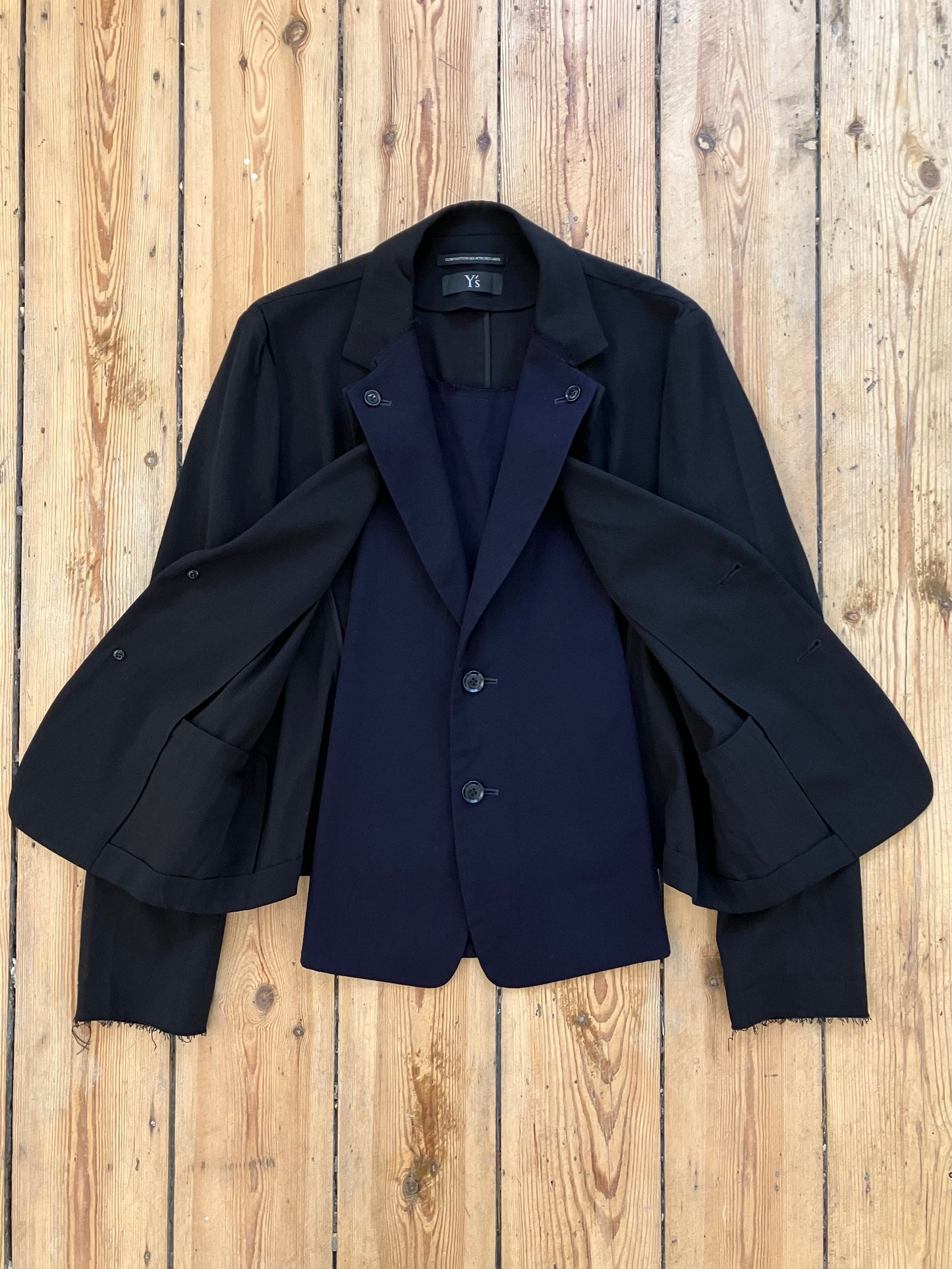 Y’s by Yamamoto 2 Layers Blazer