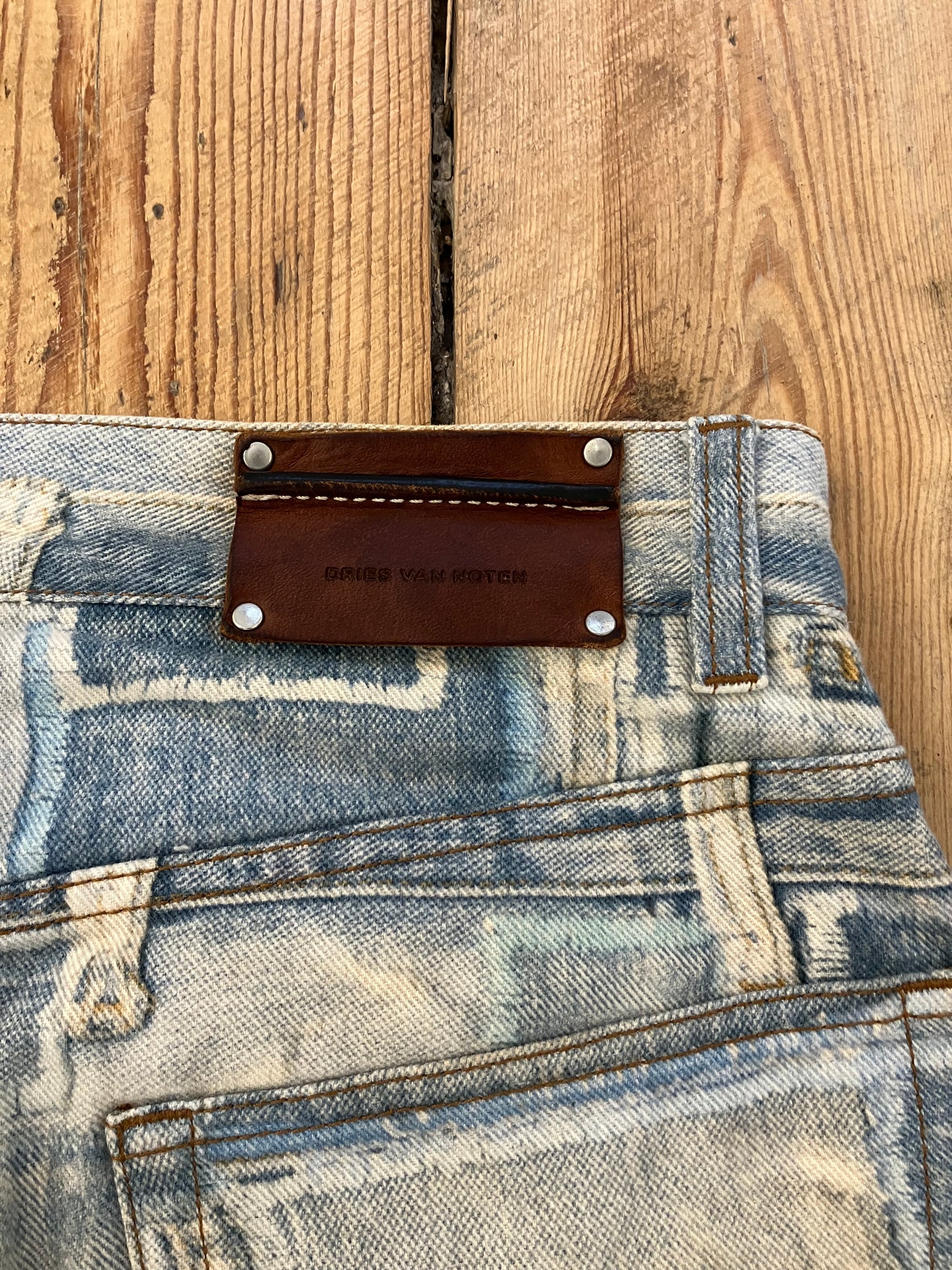 Dries Van Noten Scab Trompe L’œil Jeans