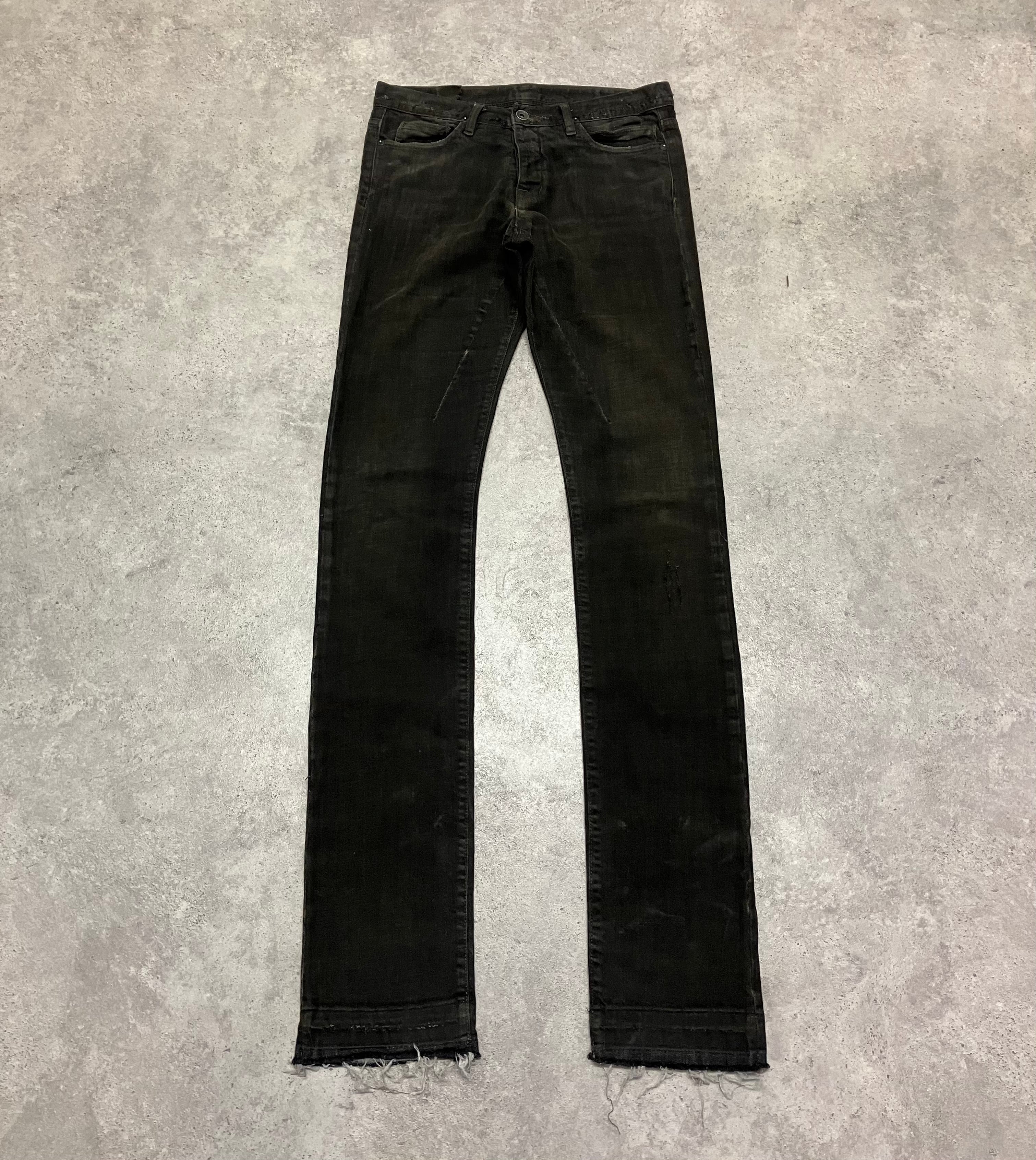 Rick Owens Olmar and Mirta Washed and Destroyed Skinny Jeans – Cortège