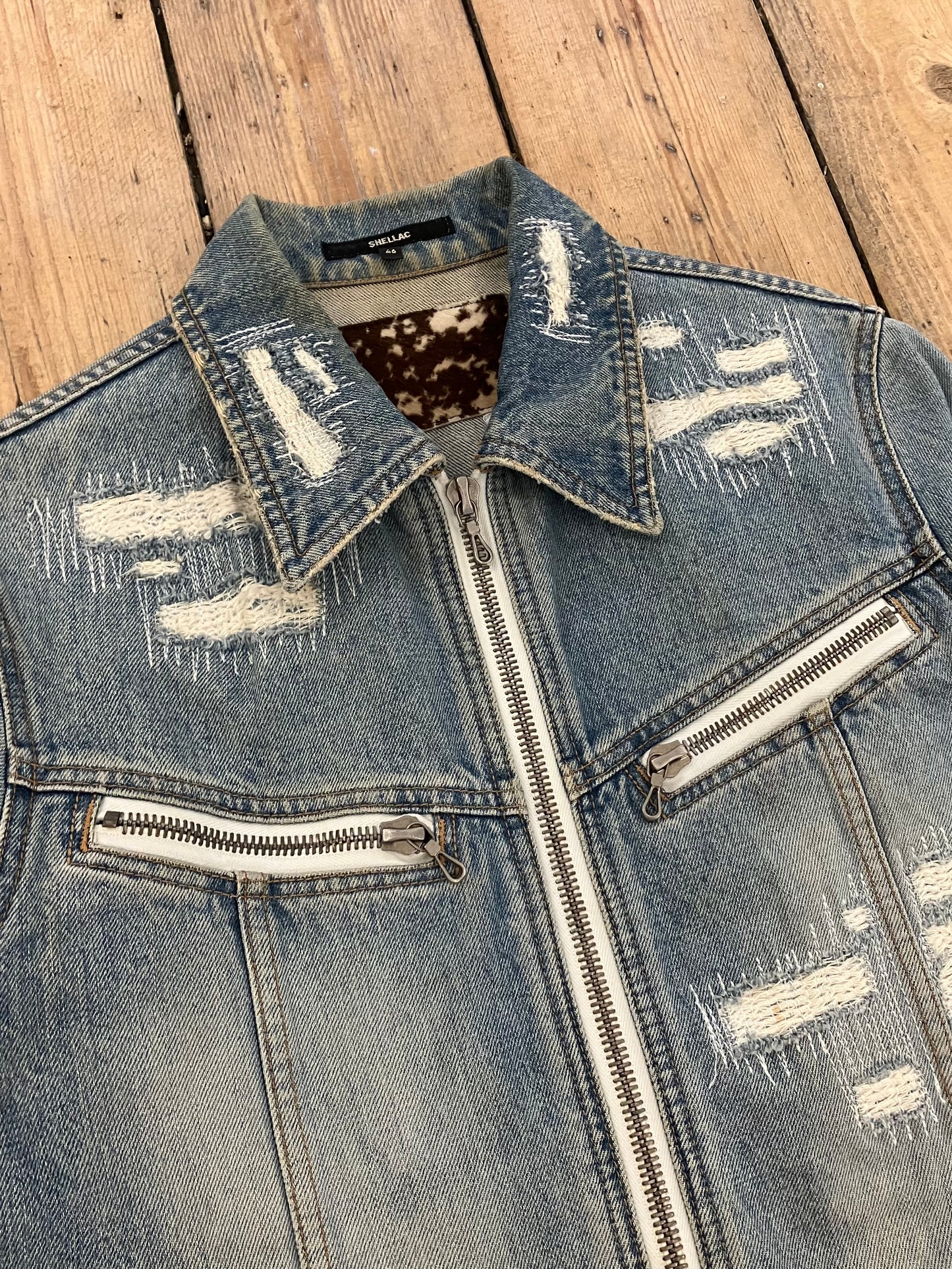 Shellac Ripped Denim Jacket