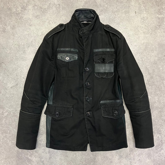 Dirk Bikkembergs Bi-Material Military Jacket