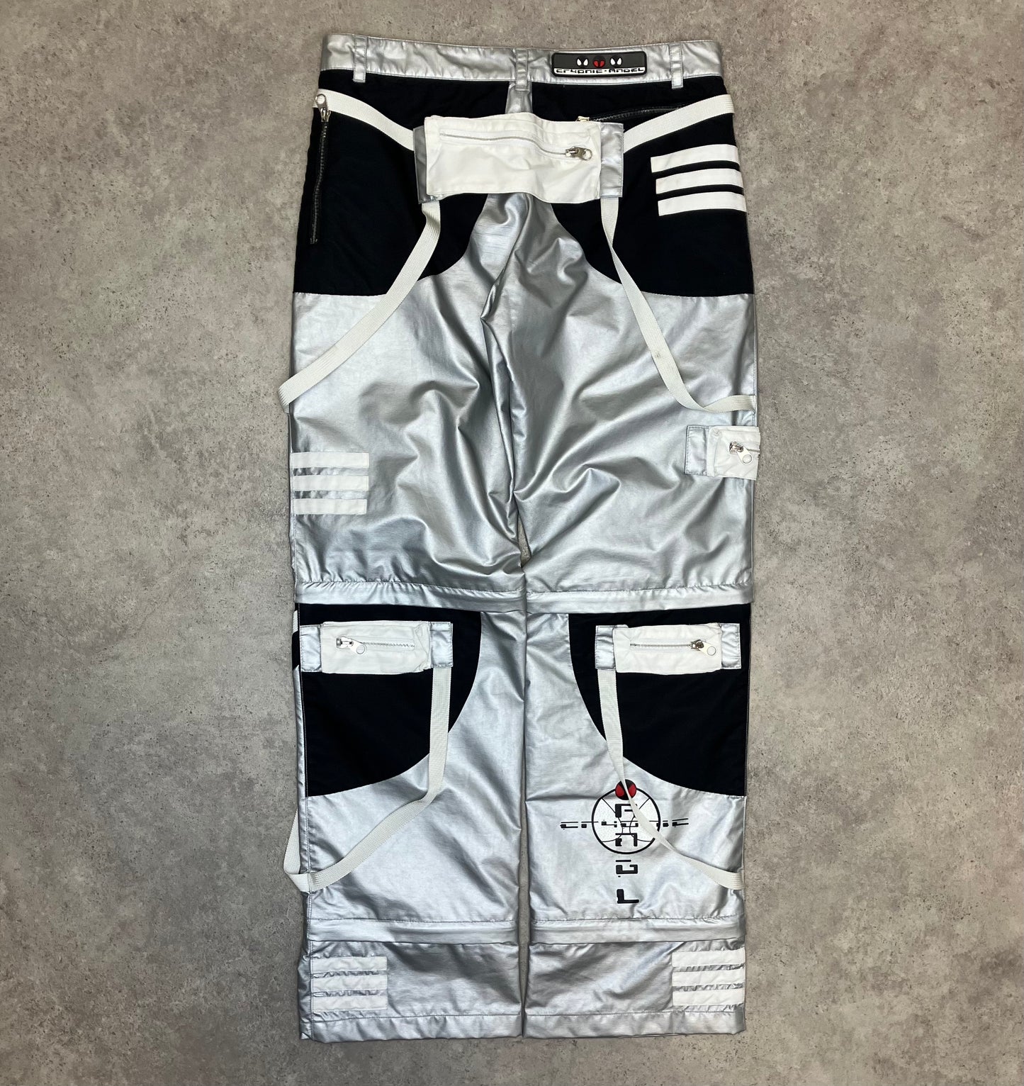 Cryonic Angel Silver Rave Pants