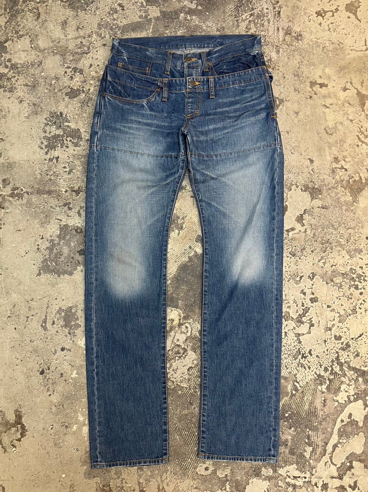 Cabane de Zucca Double Waist Bucket Jeans