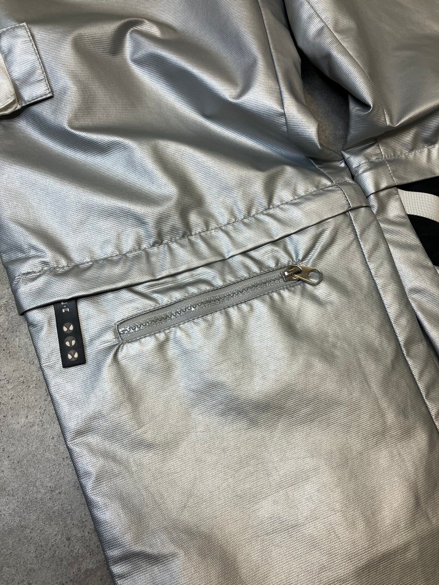 Cryonic Angel Silver Rave Pants