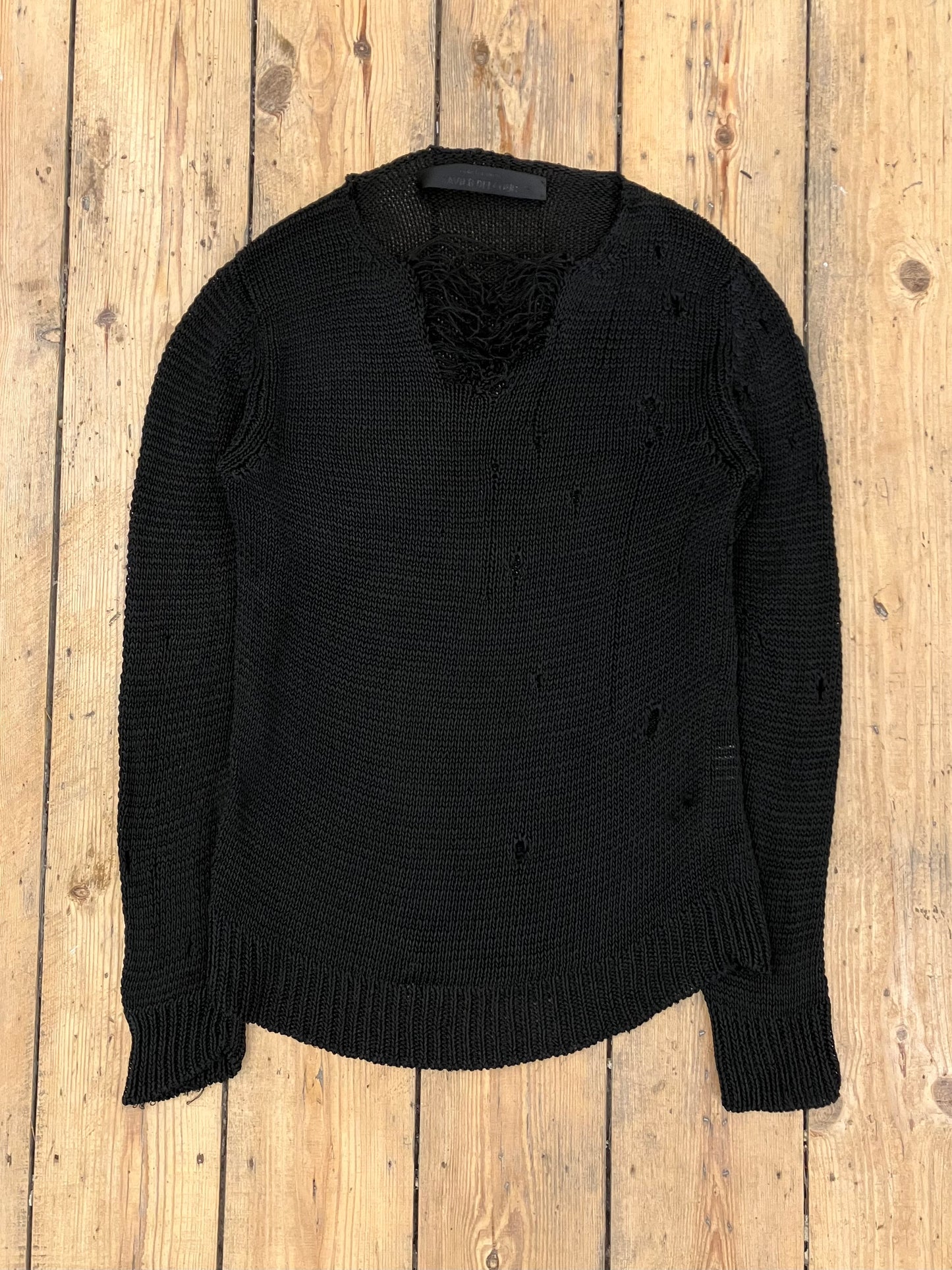 Xavier Delcour Distressed Knitwear