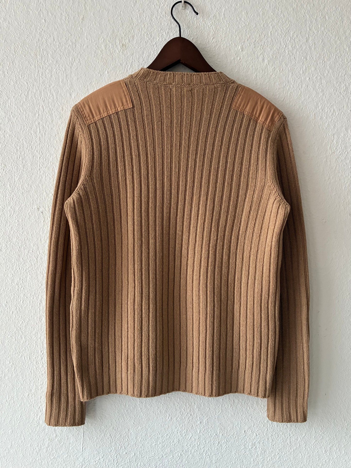 Helmut Lang AW1997 Ribbed Wool Military Knit