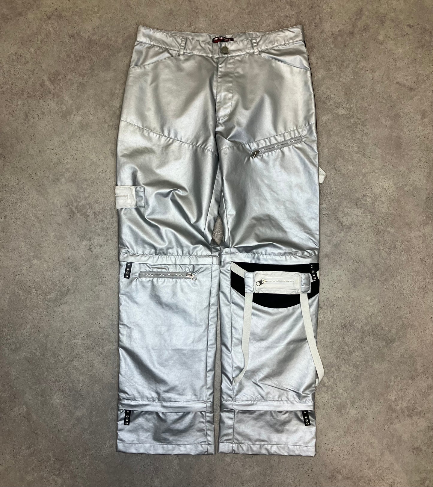 Cryonic Angel Silver Rave Pants