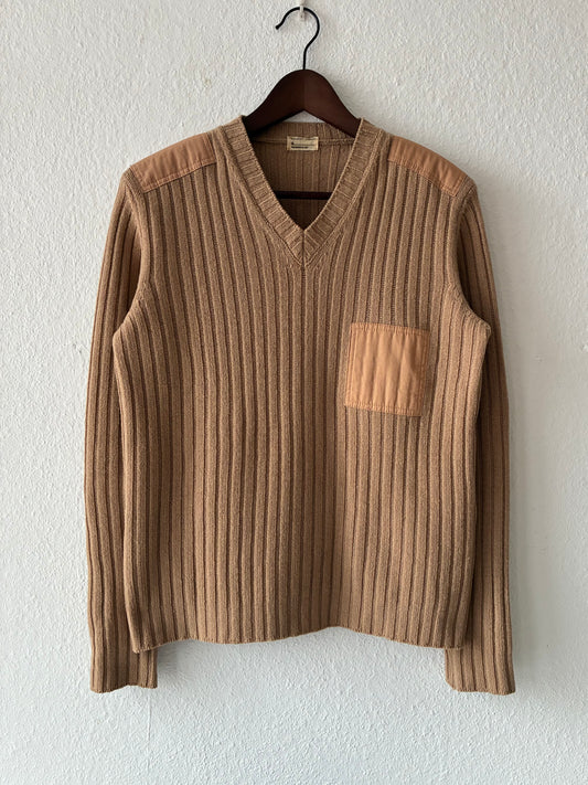 Helmut Lang AW1997 Ribbed Wool Military Knit