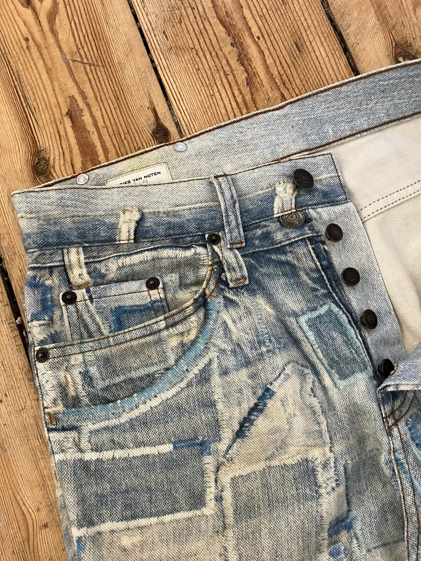 Dries Van Noten Scab Trompe L’œil Jeans