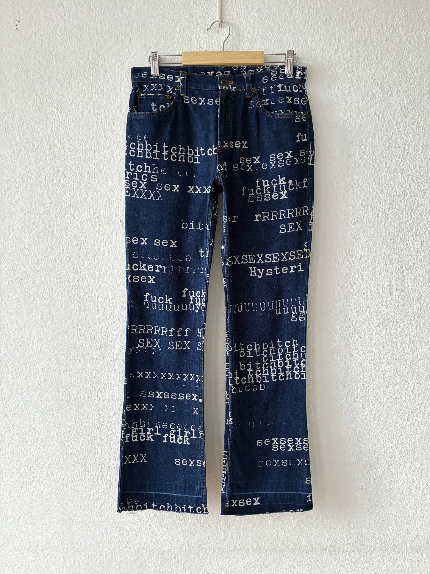 Hysteric Glamour Typewriter Jeans