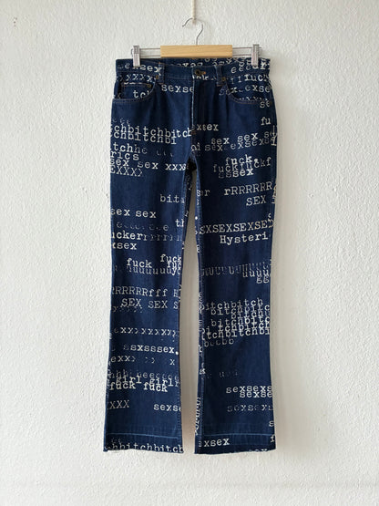 Hysteric Glamour Typewriter Jeans