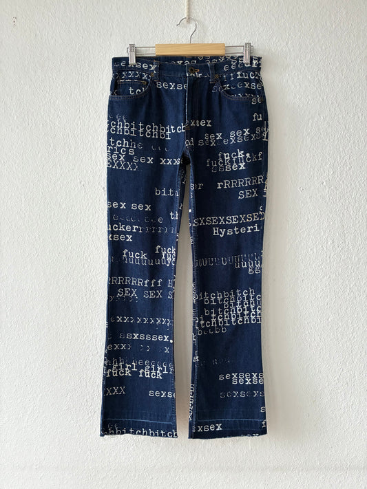 Hysteric Glamour Typewriter Jeans