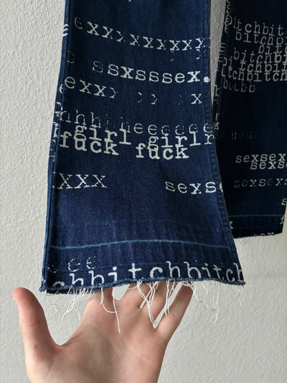 Hysteric Glamour Typewriter Jeans