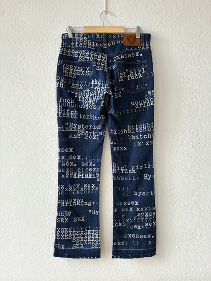 Hysteric Glamour Typewriter Jeans
