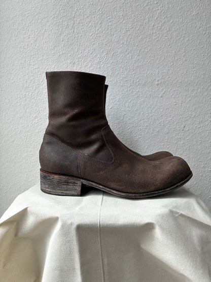 ATTACHMENT Split Leather Ankle Boots