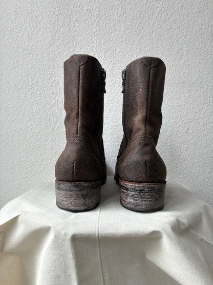 ATTACHMENT Split Leather Ankle Boots