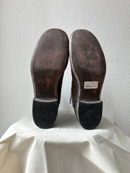 ATTACHMENT Split Leather Ankle Boots