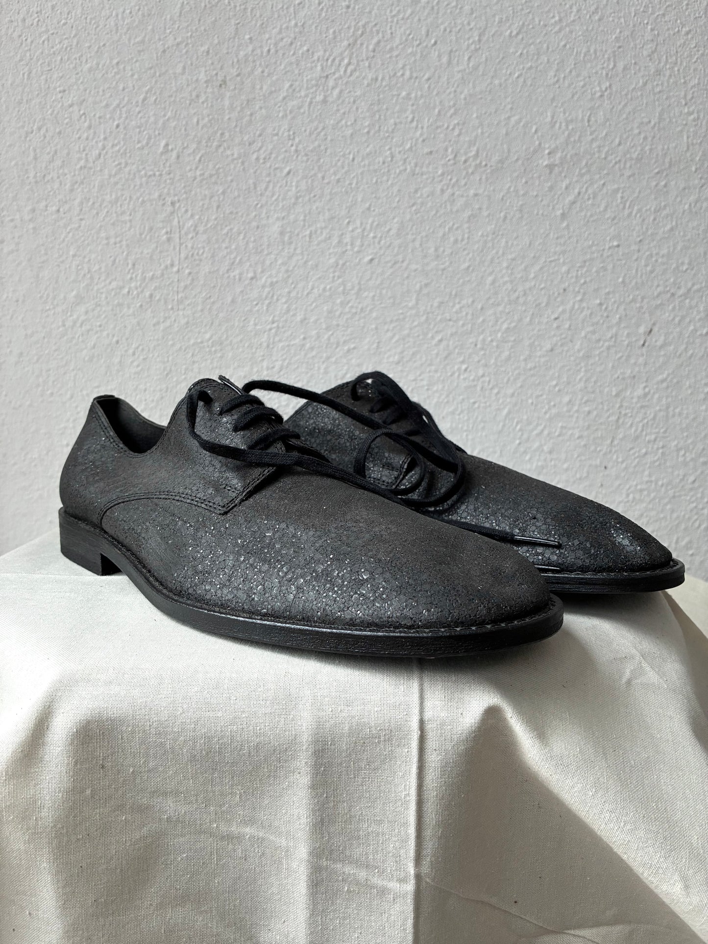 Junya Watanabe AW2004 Glittering Leather Derbies