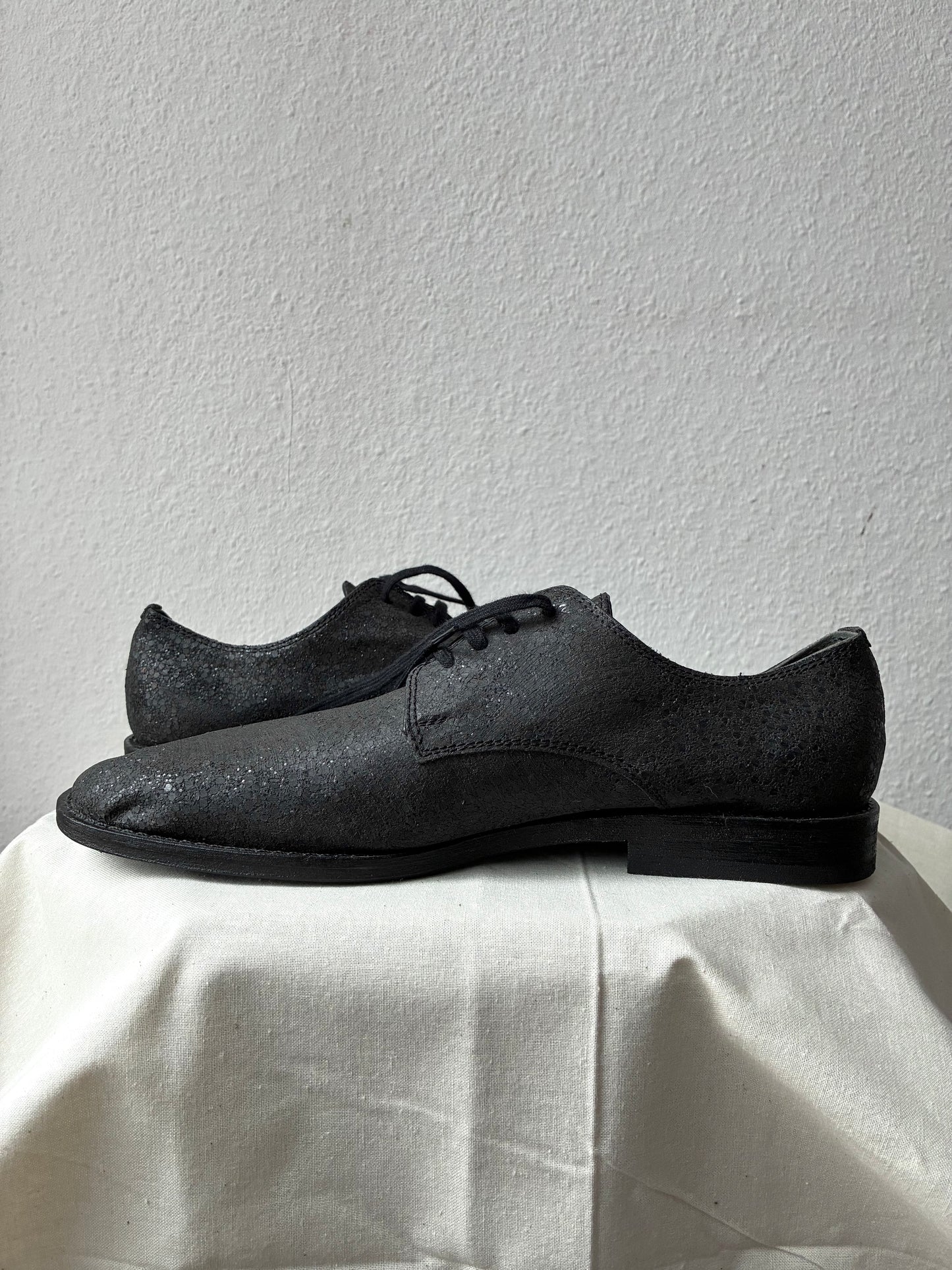 Junya Watanabe AW2004 Glittering Leather Derbies