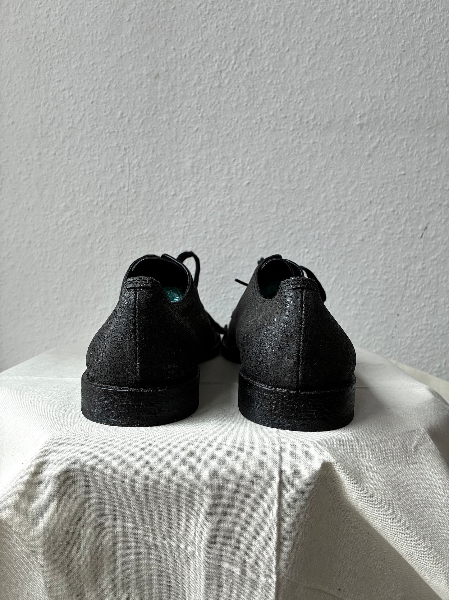 Junya Watanabe AW2004 Glittering Leather Derbies