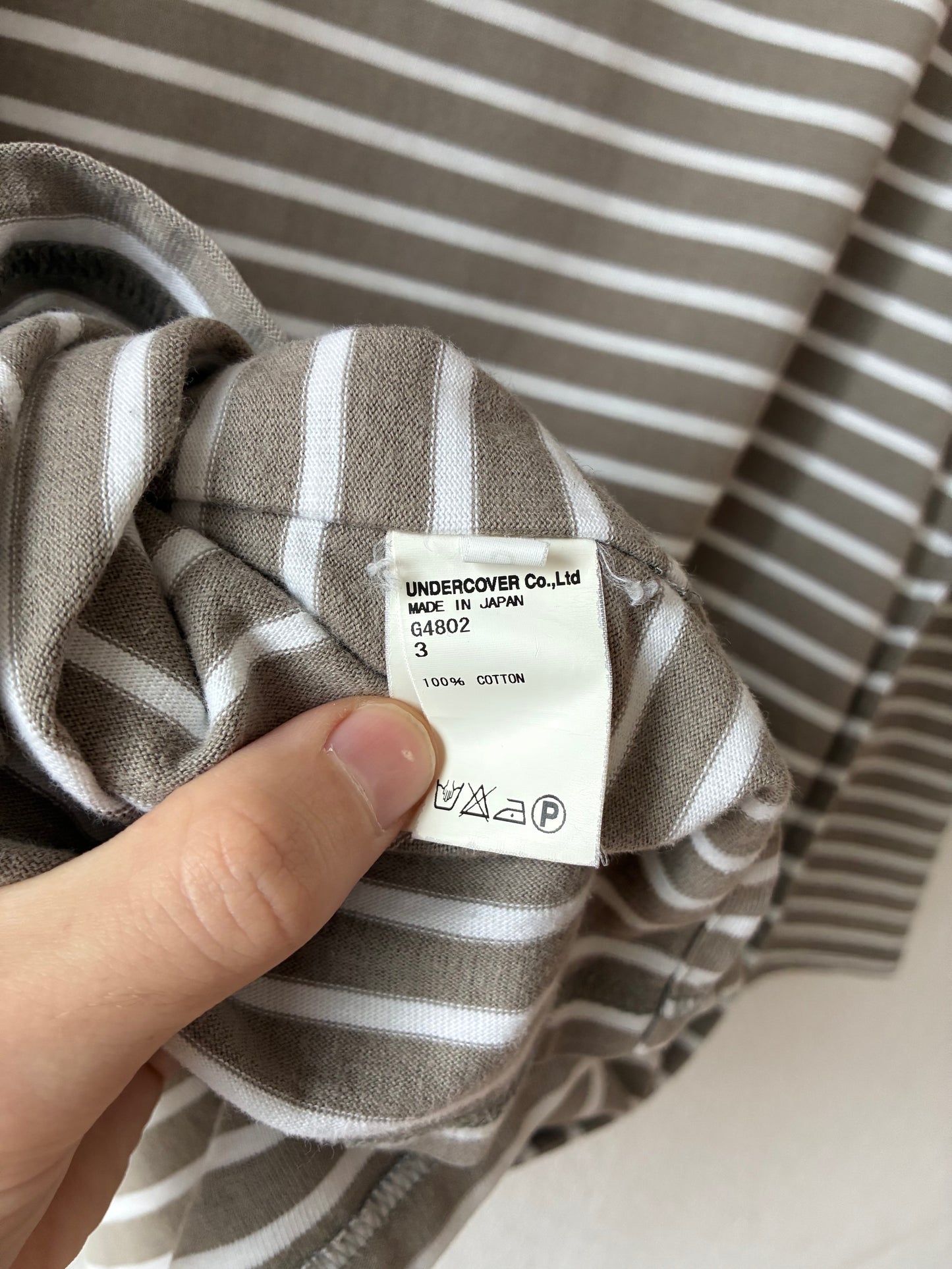 Undercover SS2011 'Underman' Striped Longsleeve