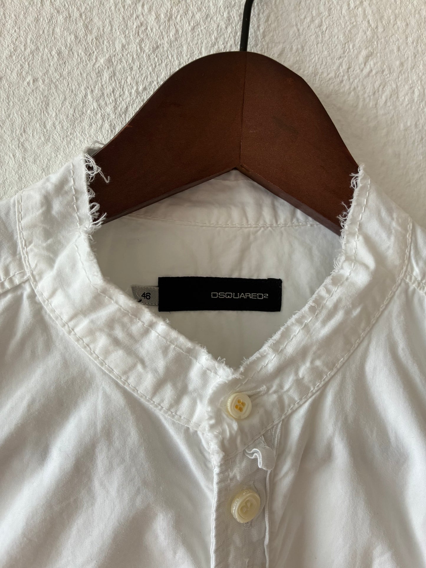 Dsquared2 Distressed Plastron Shirt