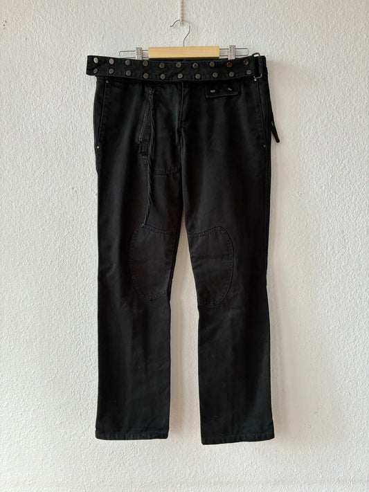 Andrew MacKenzie Studded Belt Biker Pants