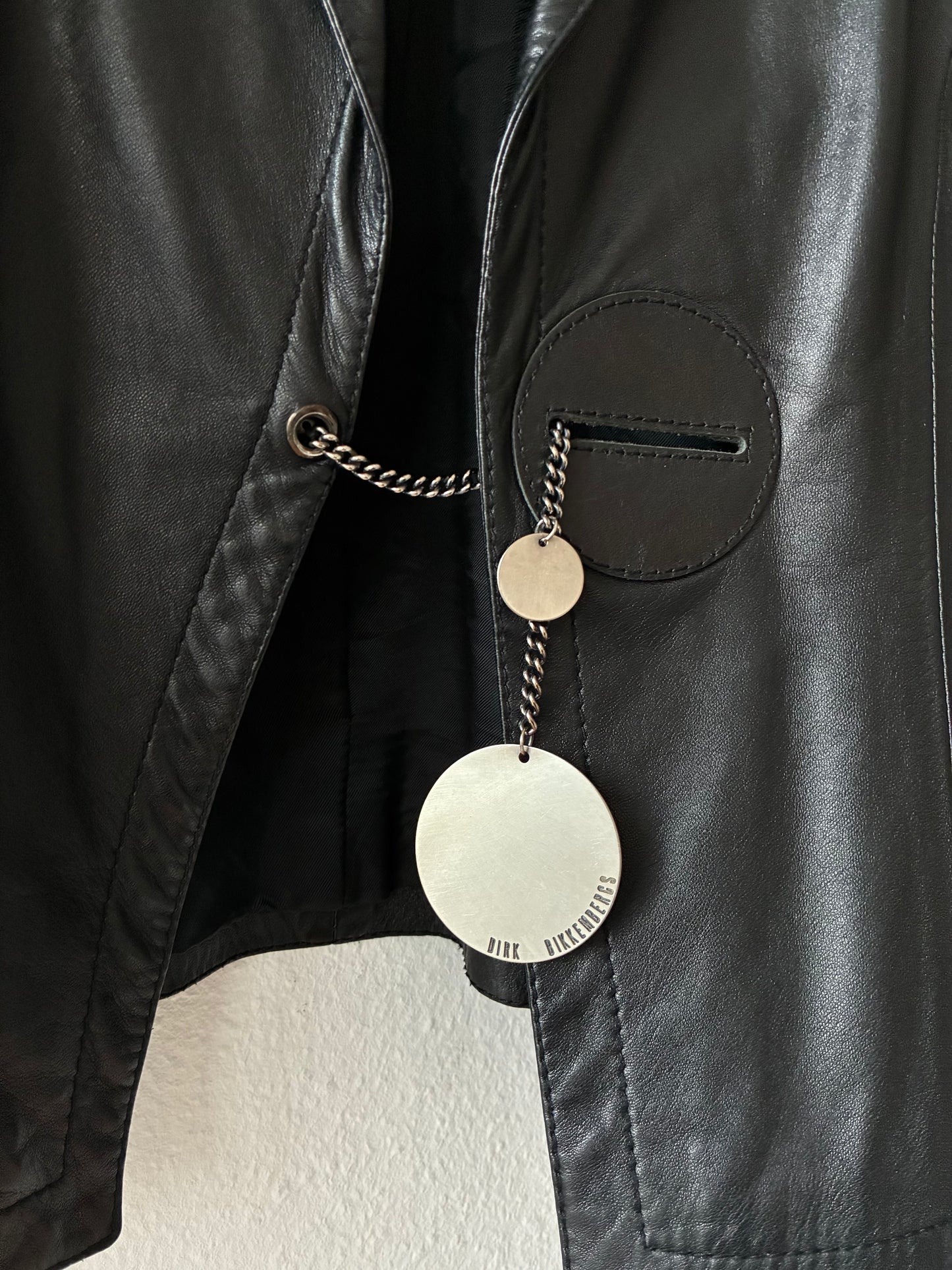 Dirk Bikkembergs SS2004 Leather Blazer