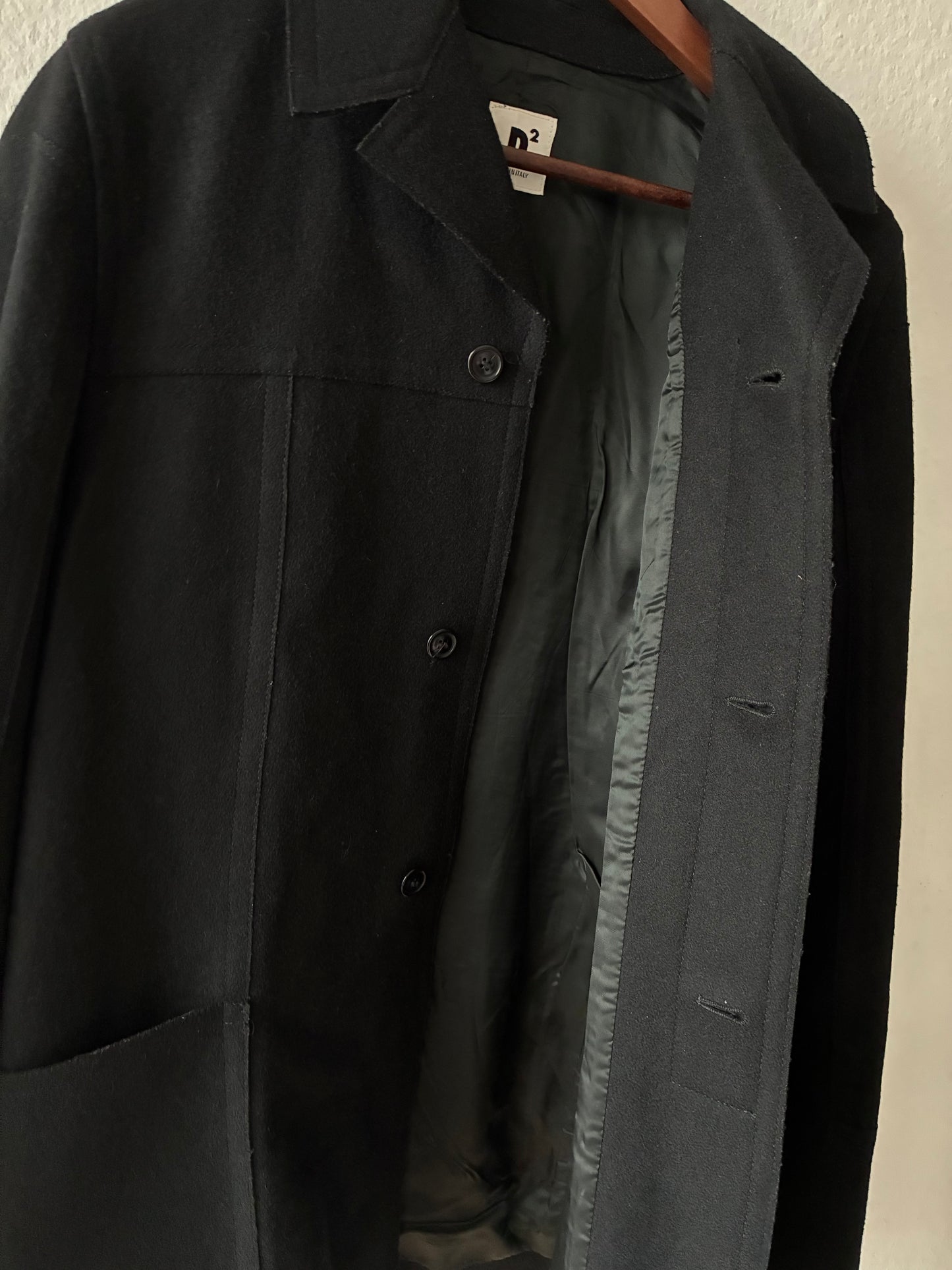 Dsquared2 AW1999 Laser Cut Wool Coat