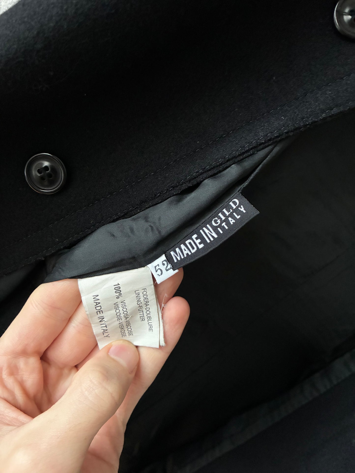 Dsquared2 AW1999 Laser Cut Wool Coat