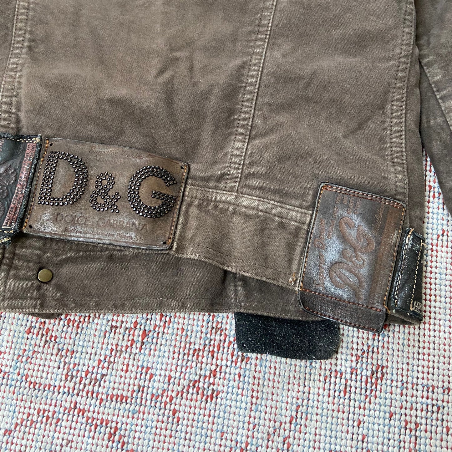 Dolce & Gabbana Leather Tags Jacket