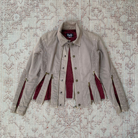 Dolce & Gabbana Zip Textural Jacket