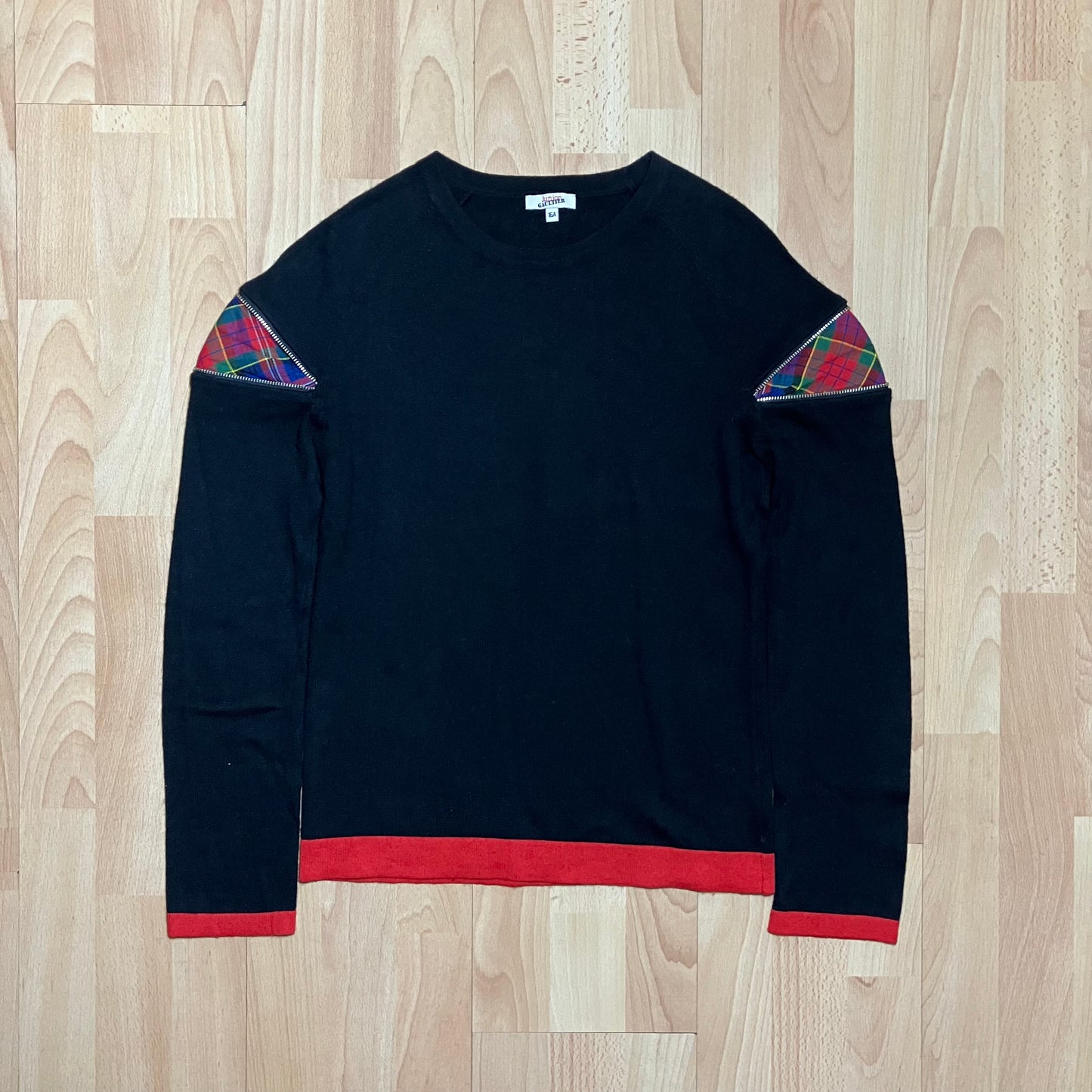 Gaultier Tartan Shoulder Knit