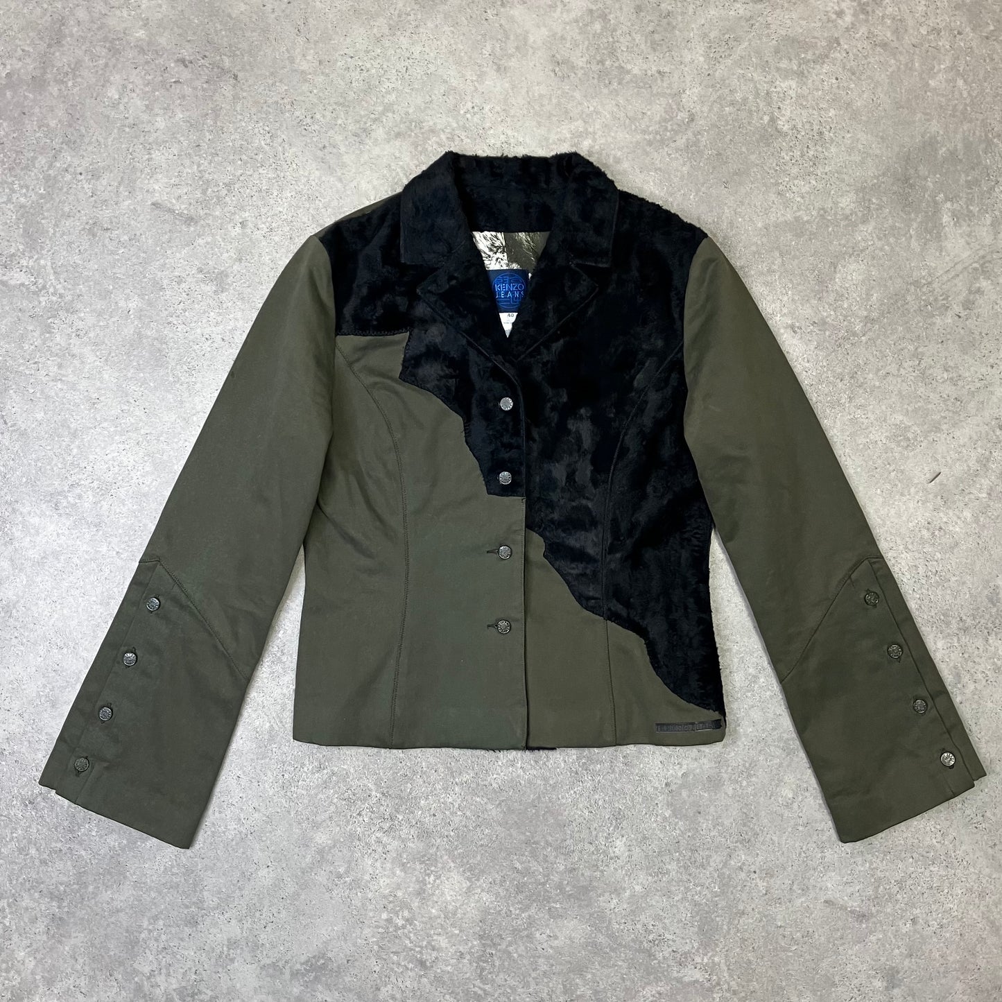 Vintage Kenzo Bi-Material Jacket