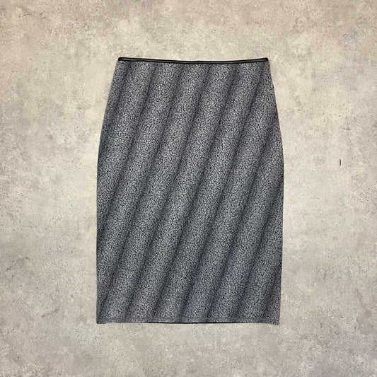 90’s Missoni Leather and Wool Warm Skirt