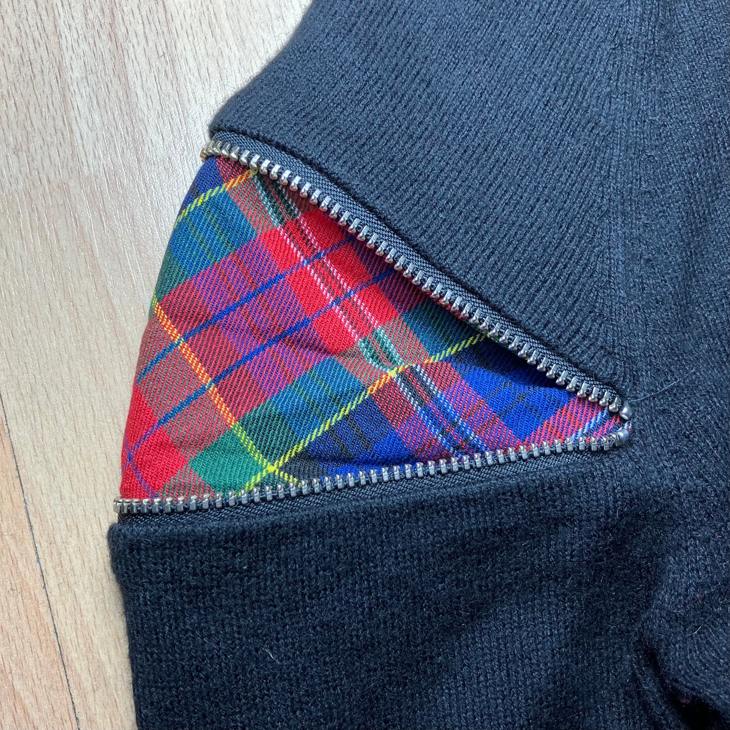 Gaultier Tartan Shoulder Knit