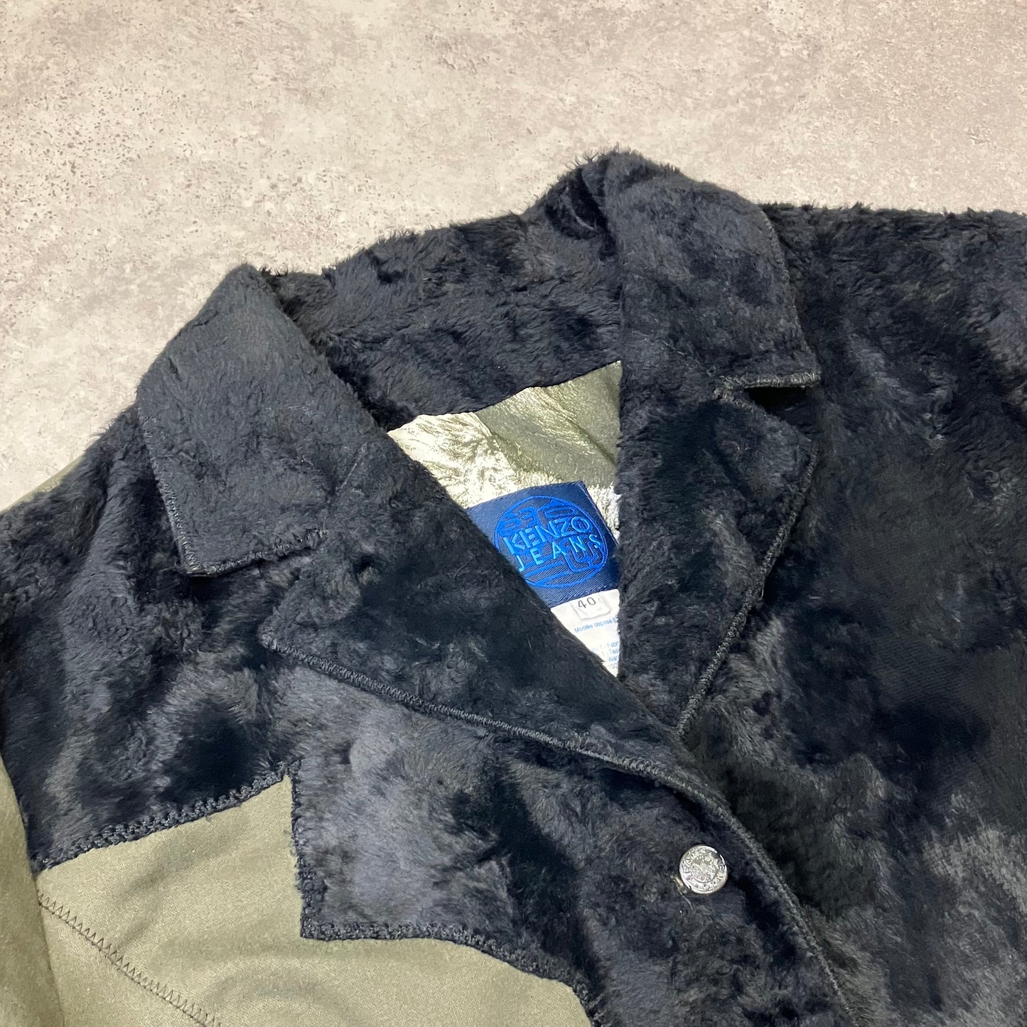 Vintage Kenzo Bi-Material Jacket